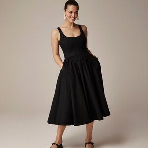 J.Crew fit and flare midi a line dress